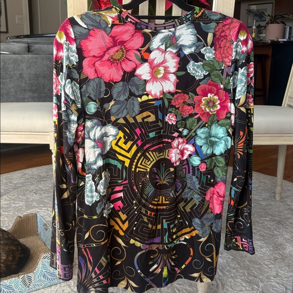 JOHNNY WAS Peace Favorite L/S V-Neck Tee, Size M - Picture 6 of 11